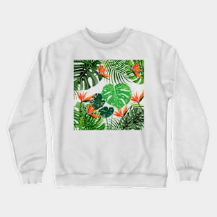 leaves tropical Crewneck Sweatshirt